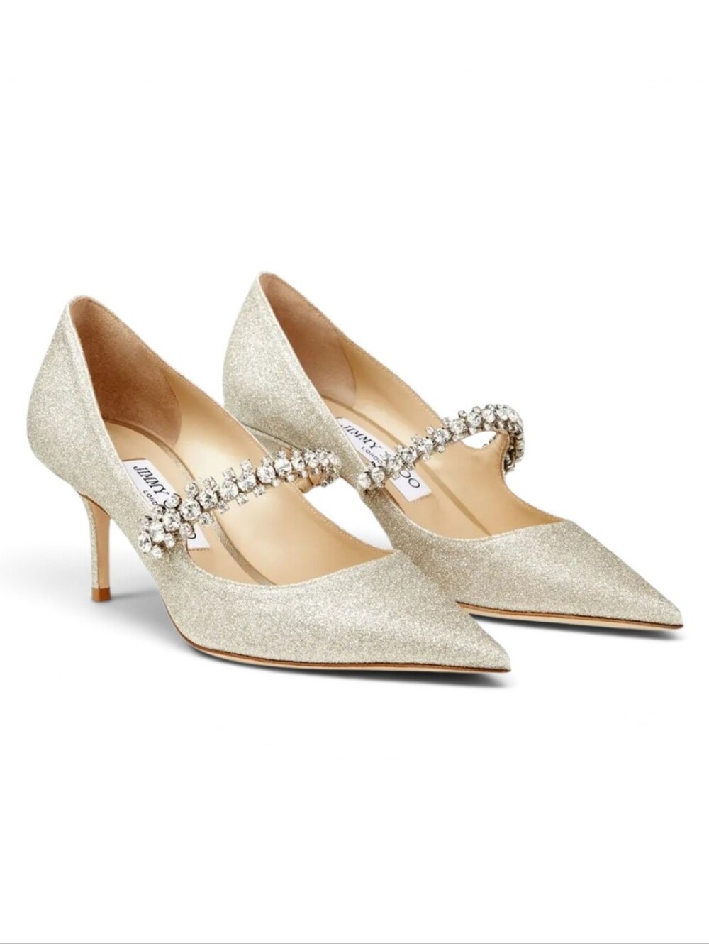 JIMMY CHOO BING 65 PUMP GLITTER 37